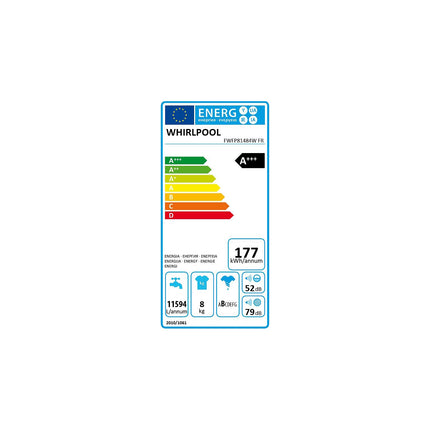 Lave linge hublot WHIRLPOOL FRESHCARE FWFP81484WFR Reconditionné
