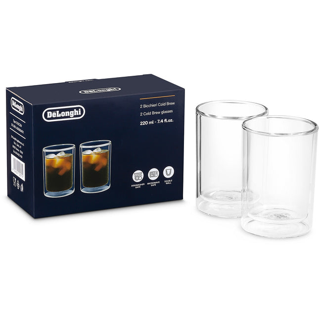 Coffret DELONGHI lot de 2 verres Cold Brew Small 2x220ml DLSC324