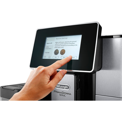 Expresso Broyeur DELONGHI Primadonna Soul ECAM610.74.MB noir Reconditionné