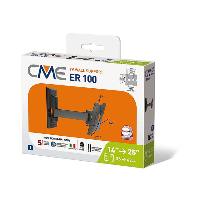 Support mural TV MELICONI ER 100 14-25''