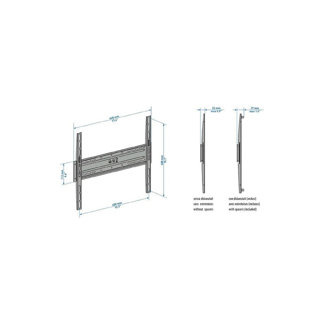 Support mural TV MELICONI ES 400 40-65''