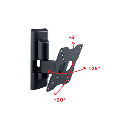 Support mural TV MELICONI ETR-100 FLAT 14-25 pouces