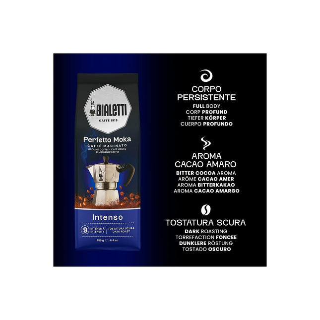 Café moulu BIALETTI perfetto moka intenso