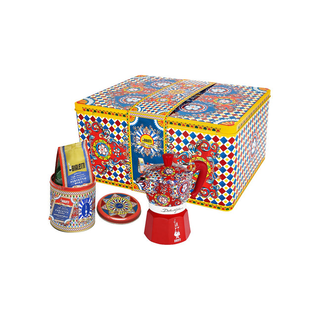 Cafetière italienne BIALETTI moka 3 tasses + café Collection D&G