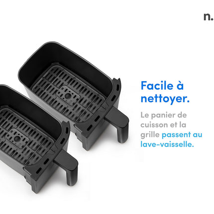 Friteuse sans huile NUTRIBULLET airfryer 8L double bac NBA081B