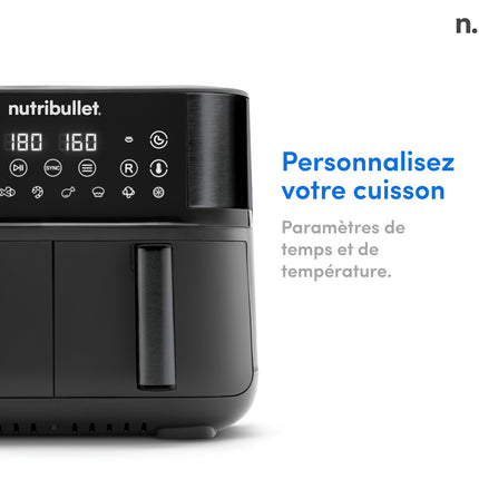 Friteuse sans huile NUTRIBULLET airfryer 8L double bac NBA081B