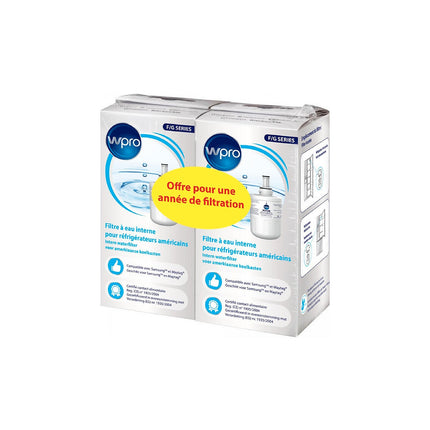Filtre à eau WPRO Lot de 2 filtres US SMG001