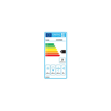 Hotte décorative murale CANDY CCHV968X