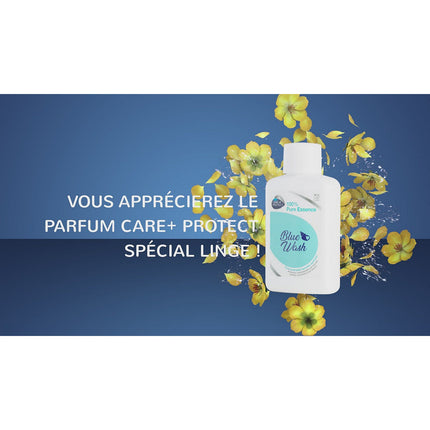 Parfum de linge CARE+PROTECT pour lave-linge Blue Wash 100ml CARE+PROTECT