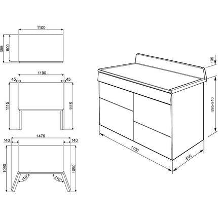 Piano de cuisson gaz SMEG TR4110