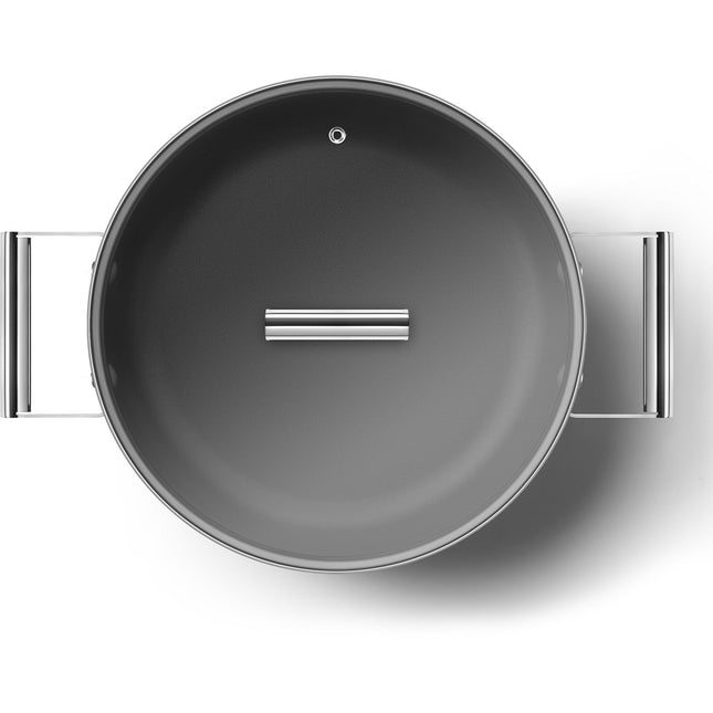 Sauteuse SMEG diam 28 cm tout feux rouge mat