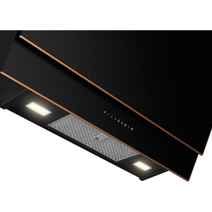 Hotte décorative murale inclinée SMEG KV694R