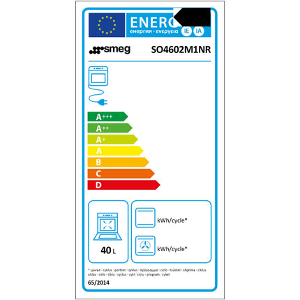 Four micro onde combiné SMEG SO4602M1NR