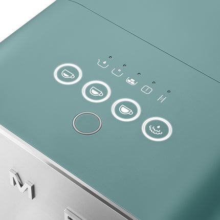 Expresso Broyeur SMEG vert émeraude BCC12EGMEU