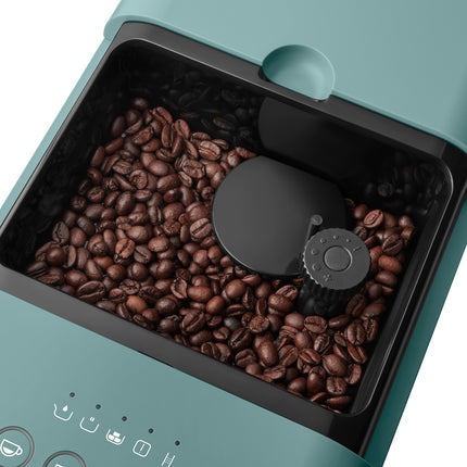 Expresso Broyeur SMEG vert émeraude BCC12EGMEU