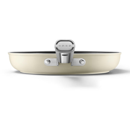 Poêle SMEG 28cm céramique crème