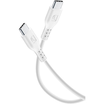 Câble de charge CELLULARLINE 1.2M USB-C vers USB-C blanc