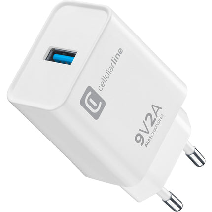 Chargeur CELLULARLINE 18W USB-A Xiaomi/Motorola/Realme