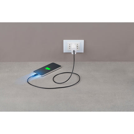Câble de charge CELLULARLINE 1.2M USB-C vers USB-C 5A noir