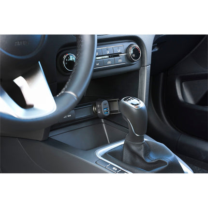 Chargeur allume cigare CELLULARLINE PD 44W - 2 USB-A - 1 USB-C compact noir
