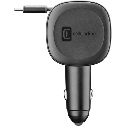 Chargeur allume cigare CELLULARLINE avec cable euroleur USB-C automatique 60