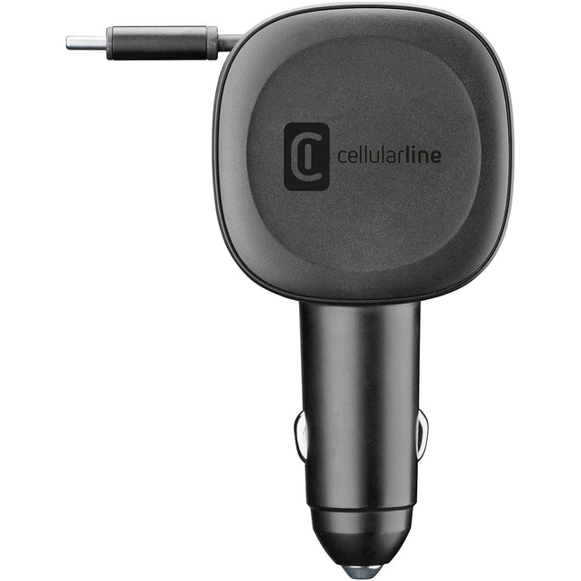 Chargeur allume cigare CELLULARLINE avec cable euroleur USB-C automatique 60