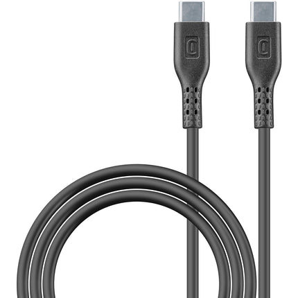 Câble de charge CELLULARLINE 1.2M USB-C vers USB-C 5A noir