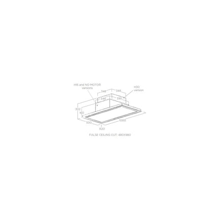 Hotte plafond ELICA SKYDOME H30 A/100 Aspirante