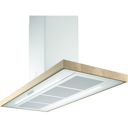 Hotte décorative îlot ELICA BIO ISLAND WH/A/120*58 ROVERE