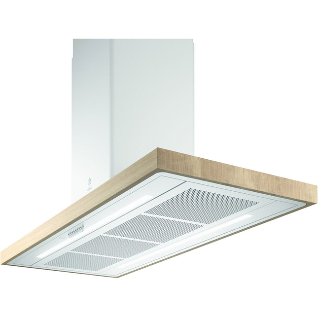 Hotte décorative îlot ELICA BIO ISLAND WH/A/120*58 ROVERE