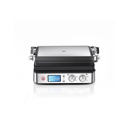 Grille-viande BRAUN CG9040 inox 2 zones e cuisson plaques movibles à poser, 37x23 cm