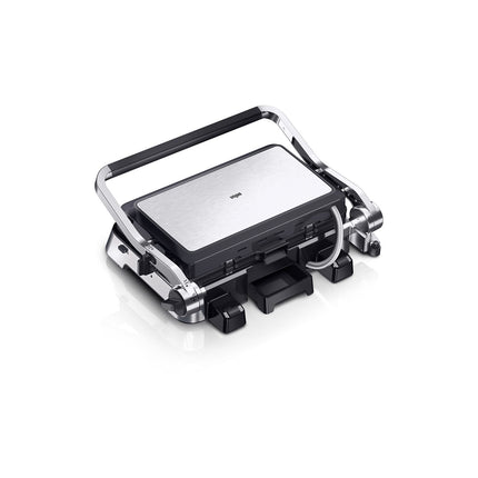 Grille-viande BRAUN CG9047 inox 3 jeux de plaques amovibles, 37x23 cm