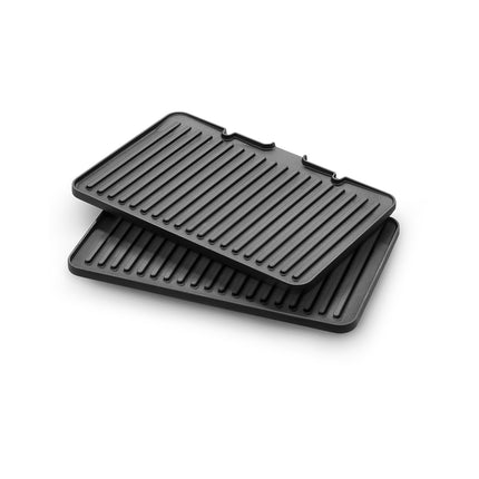 Grille-viande BRAUN CG9047 inox 3 jeux de plaques amovibles, 37x23 cm