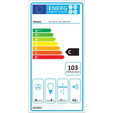 Hotte décorative îlot FALMEC LUMEN2630