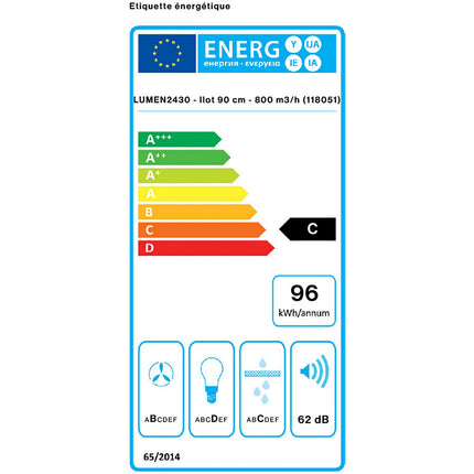 Hotte décorative murale FALMEC LUMEN2430