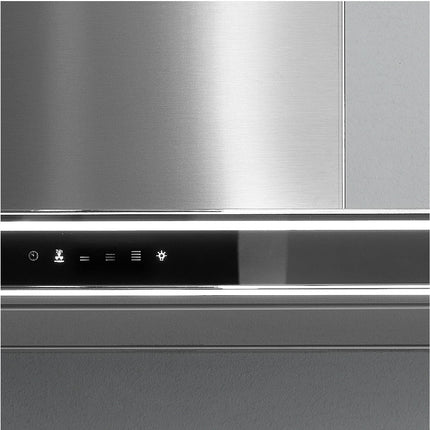 Hotte décorative murale FALMEC LUMINA NRS MURAL 90 INOX/VERRE Noir