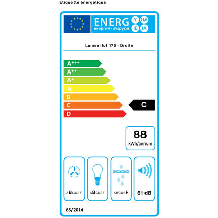 Hotte décorative îlot FALMEC LUMEN2733