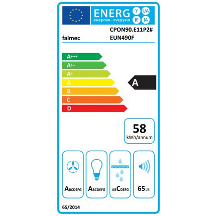 Hotte décorative îlot FALMEC POLAR 1121 EVO NOIR MURALE