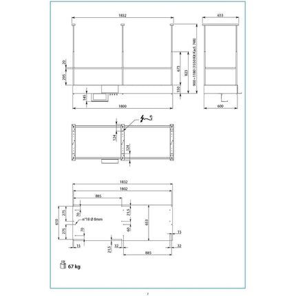 Hotte décorative îlot FALMEC SPAZIO2720