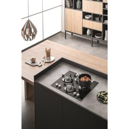 Plaque gaz HOTPOINT QS61SBK Gaz verre