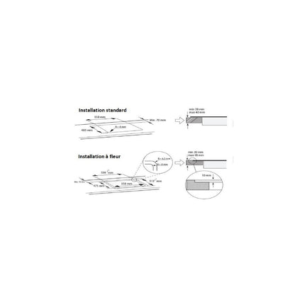 Plaque gaz HOTPOINT QS61SBK Gaz verre