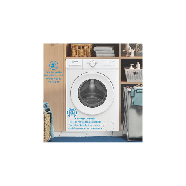 Lave linge hublot INDESIT IMA864MYTIMEFR