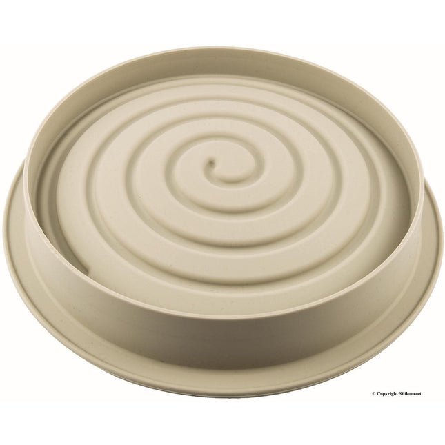 Moule à gâteau fantaisie SILIKOMART Girotondo 25.2 cm gris 3D