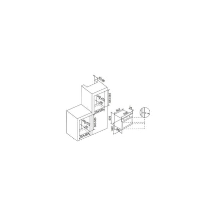 Four encastrable AIRLUX AFSCW21WHN