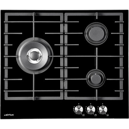 Plaque gaz AIRLUX NOIR ATV63TBK