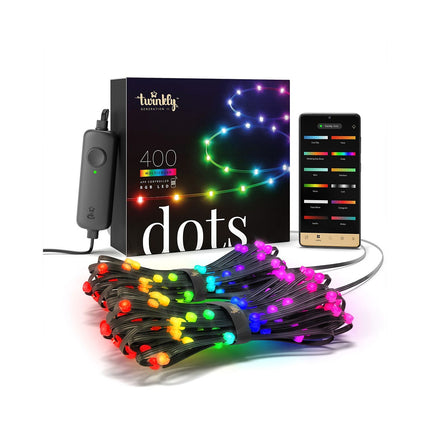 Ruban LED TWINKLY Guirlande Connect 400 LED 20M Noir