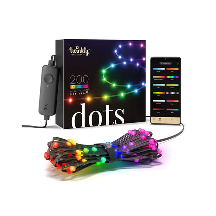Ruban LED TWINKLY Guirlande Connect 200 LED 10M Noir