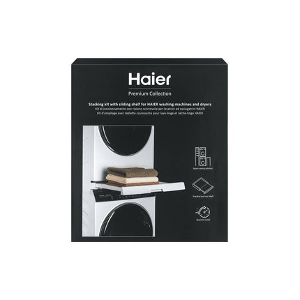 Kit de superposition HAIER de superposition blanc tablette coulissa