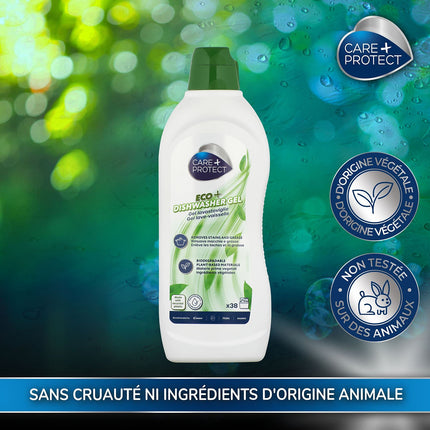 Gel nettoyant CARE+PROTECT ECO POUR LAVE-VAISSELLE 38 lavages 650ml CARE+PROTECT