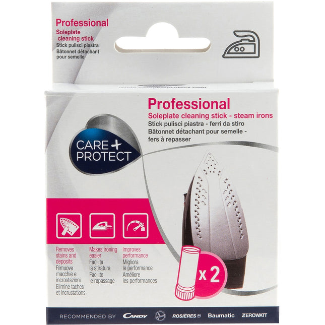 Bâtonnet détachant CARE+PROTECT pour semelle de fer à repasser et centrale vapeur CARE+PROTECT